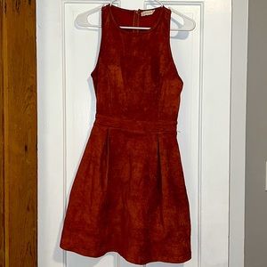 Alterd State Dress, size Small, Tan-ish Orange, Polyester, Back Zipper